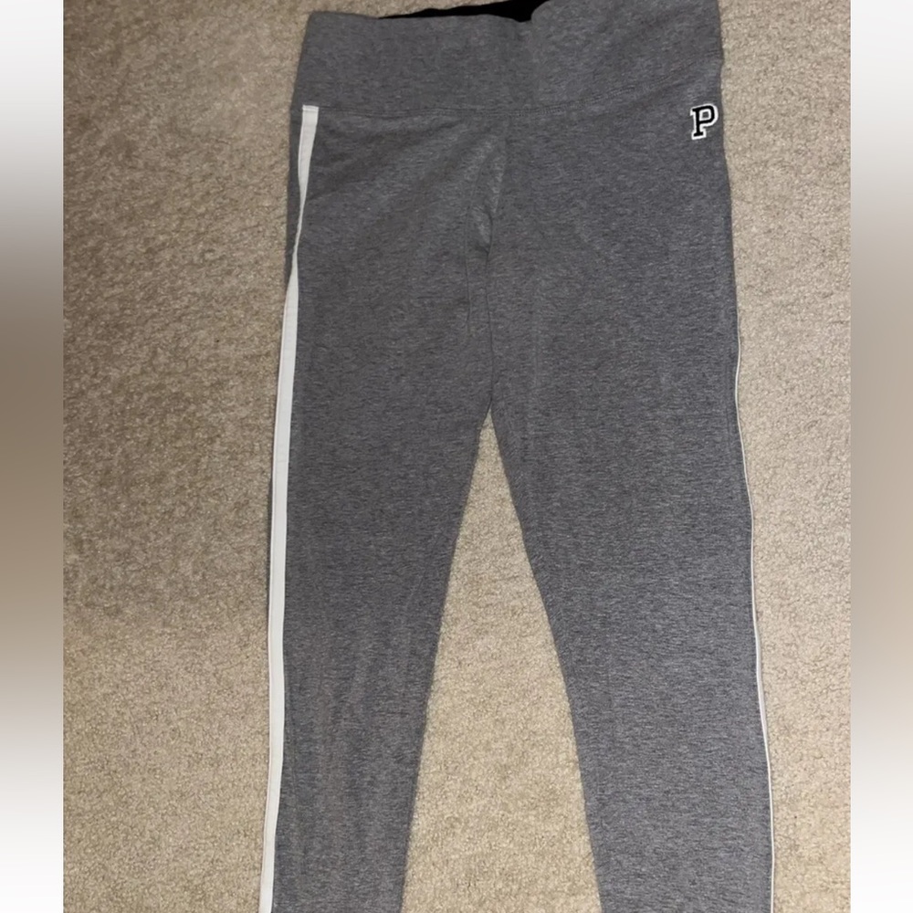 Victoria’s Secret PINK Grey Cropped Leggings- Small